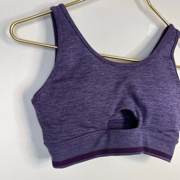 BBL BuffBunny Lift Seamless Reversible Sports Bra Eggplant Purple M 36 A B C - Picture 3 of 13